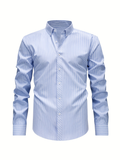 Chemise homme à fines rayures