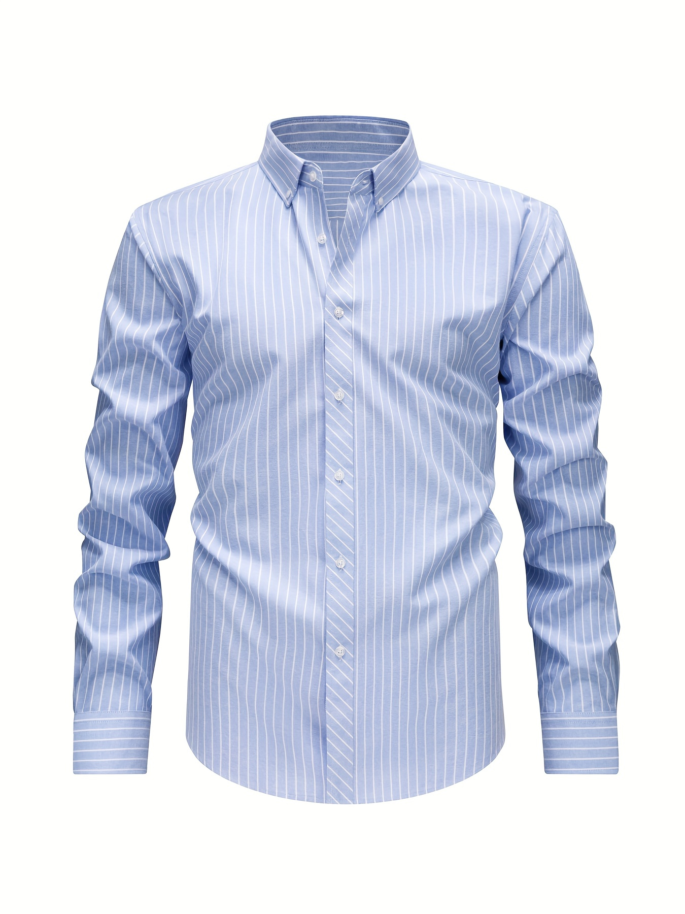 Chemise homme à fines rayures