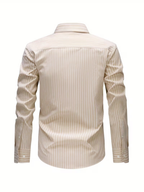 Chemise homme à fines rayures