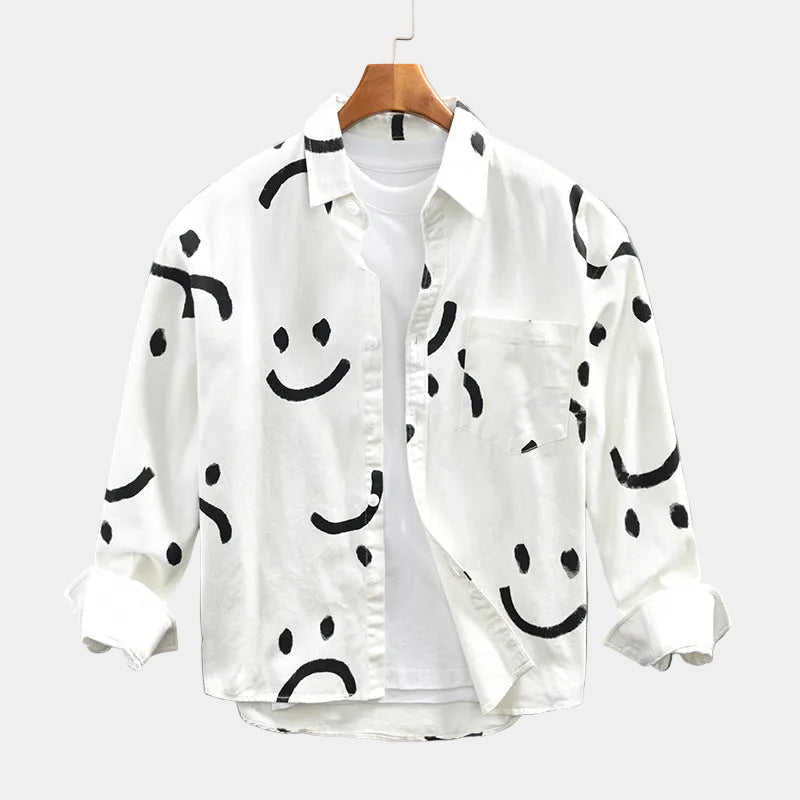 Chemise homme imprimée boutonnée