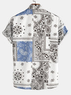 Chemise homme imprimée manches courtes