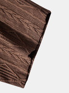 Chemise homme jacquard manches courtes