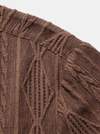 Chemise homme jacquard manches courtes
