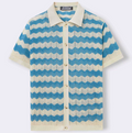 Chemise homme maille rayée