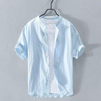 Chemise homme manches courtes boutonnée