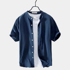 Chemise homme manches courtes boutonnée