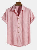 Chemise homme manches courtes texturée