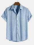 Chemise homme manches courtes texturée