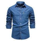Chemise homme poche poitrine boutonnée