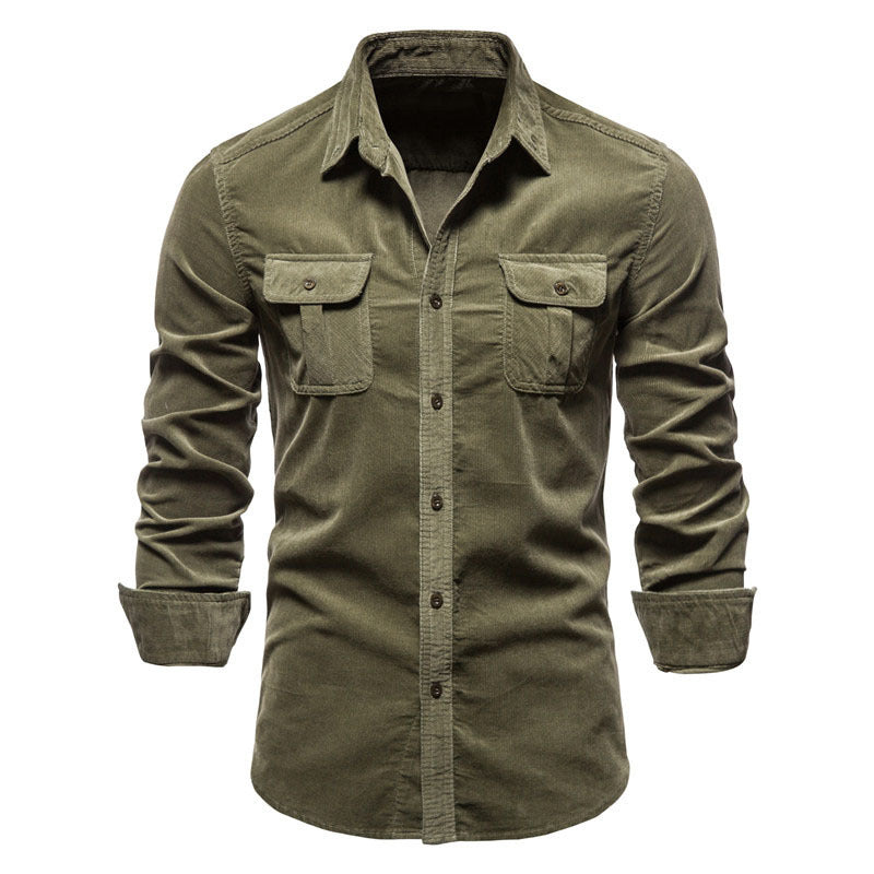 Chemise homme poches à rabat