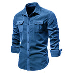 Chemise homme poches à rabat