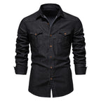 Chemise homme poches poitrine boutonnées
