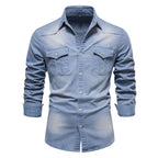 Chemise homme poches poitrine boutonnées