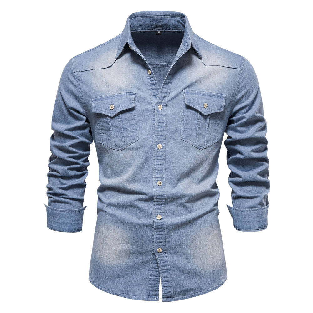 Chemise homme poches poitrine boutonnées