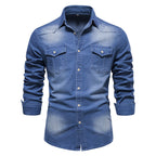 Chemise homme poches poitrine boutonnées