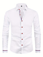 Chemise homme à poignets rayés