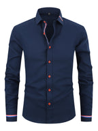 Chemise homme à poignets rayés