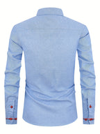 Chemise homme à poignets rayés