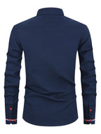 Chemise homme à poignets rayés