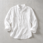 Chemise homme popover à manches retroussables