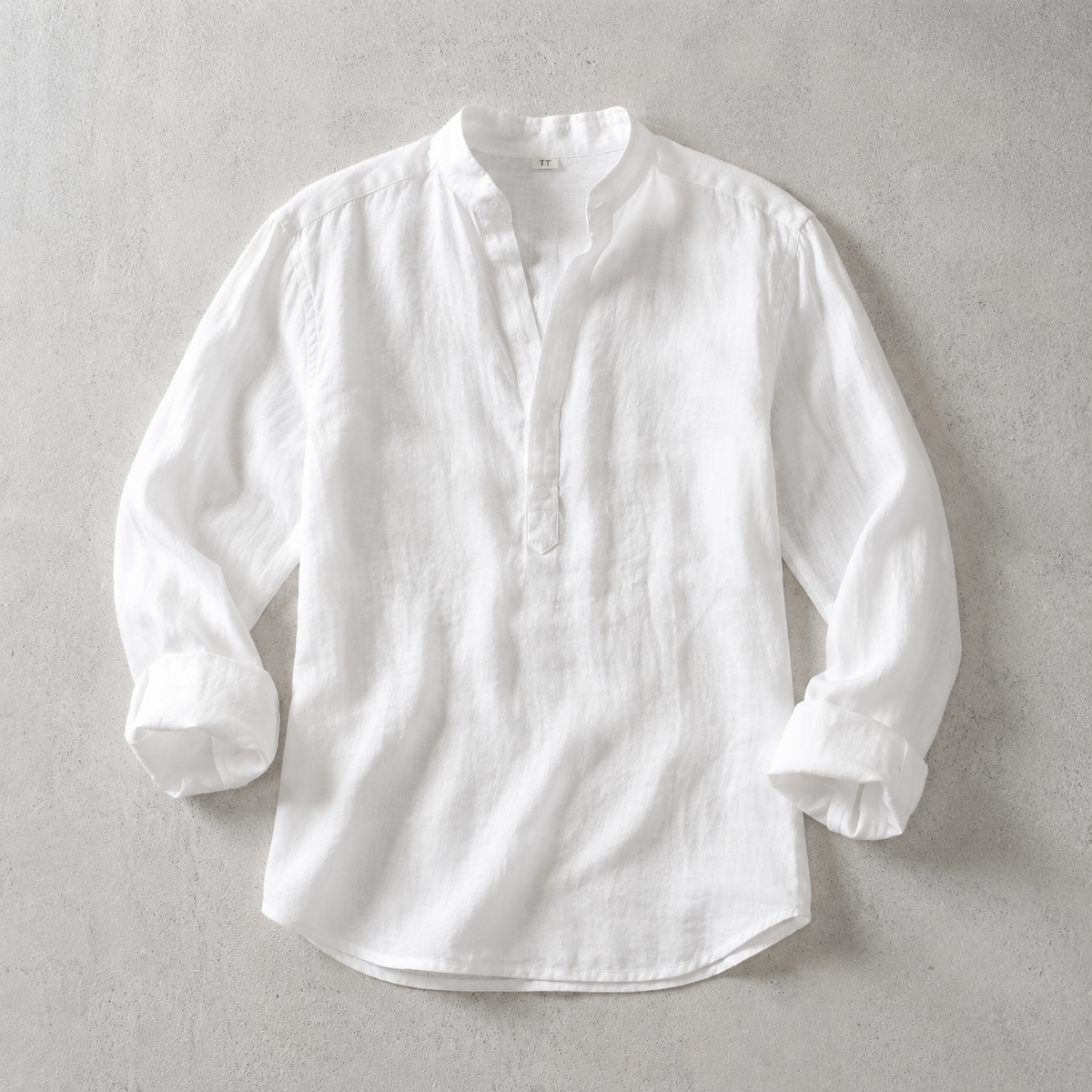 Chemise homme popover à manches retroussables
