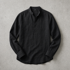 Chemise homme popover à manches retroussables