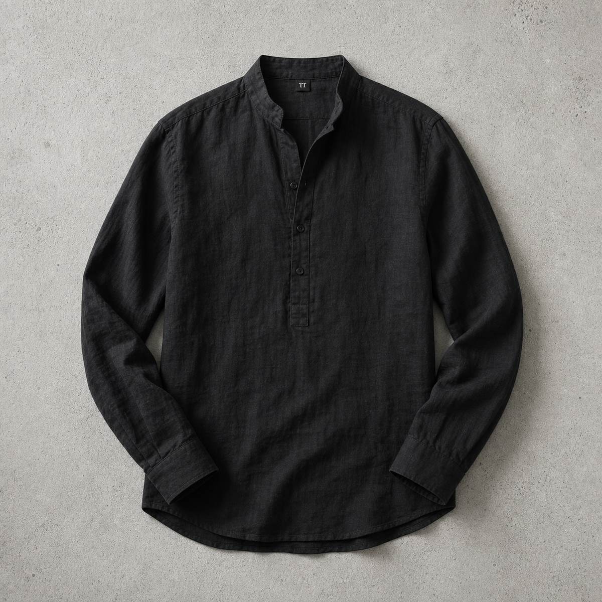 Chemise homme popover à manches retroussables