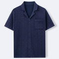 Chemise homme texturée à manches courtes