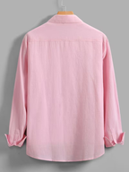 Chemise homme texturée boutonnée