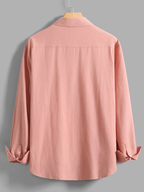Chemise homme texturée boutonnée