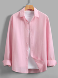Chemise homme texturée boutonnée