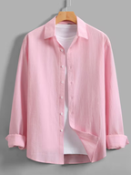 Chemise homme texturée boutonnée