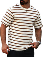 Chemise à Manches Courtes en Maille Gaufre pour Hommes