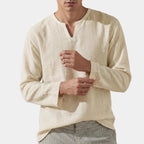 Chemise homme col fendu
