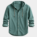 Chemise homme capuche boutonnée
