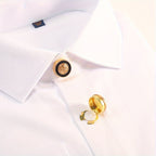 Couvre-boutons gravés pour hommes