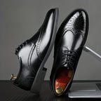 Derbies homme bout fleuri