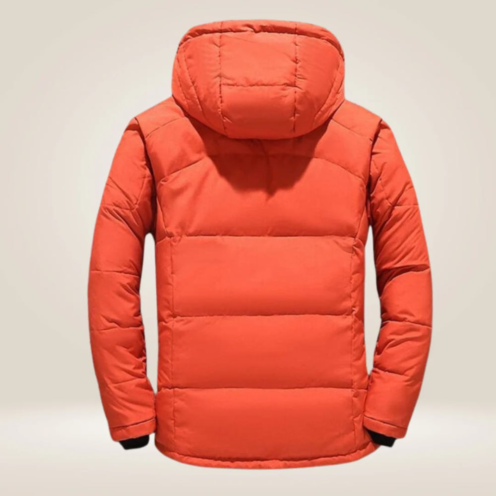Doudoune homme matelassée à capuche zippée