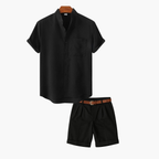 Ensemble col mao homme et short