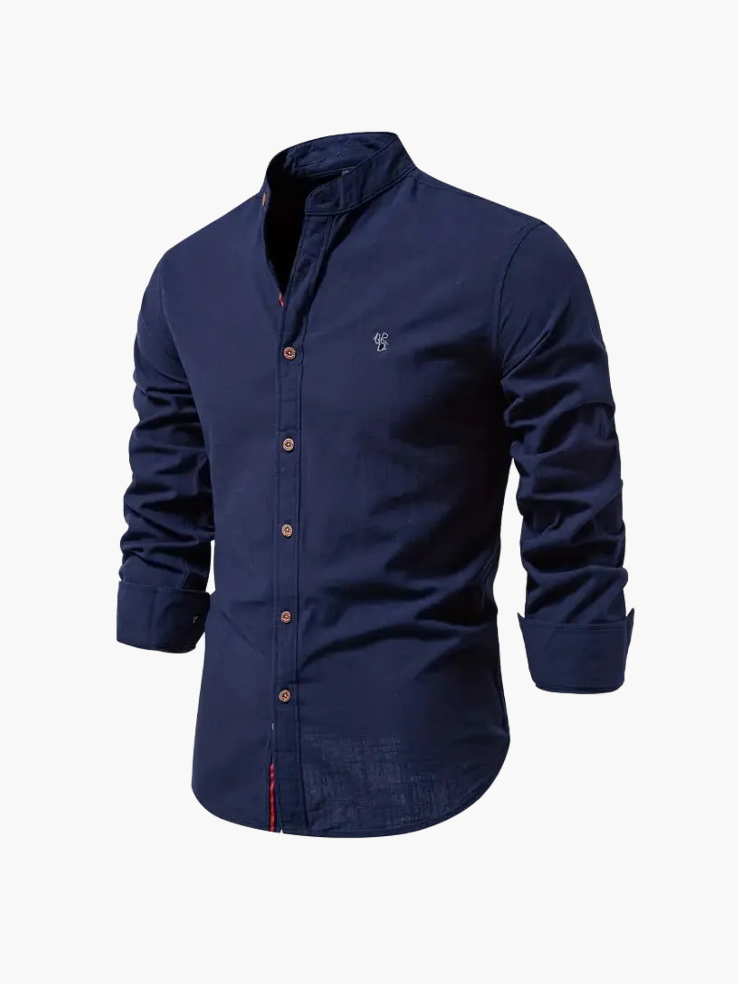 Ensemble de chemise à col mandarin et pantalon