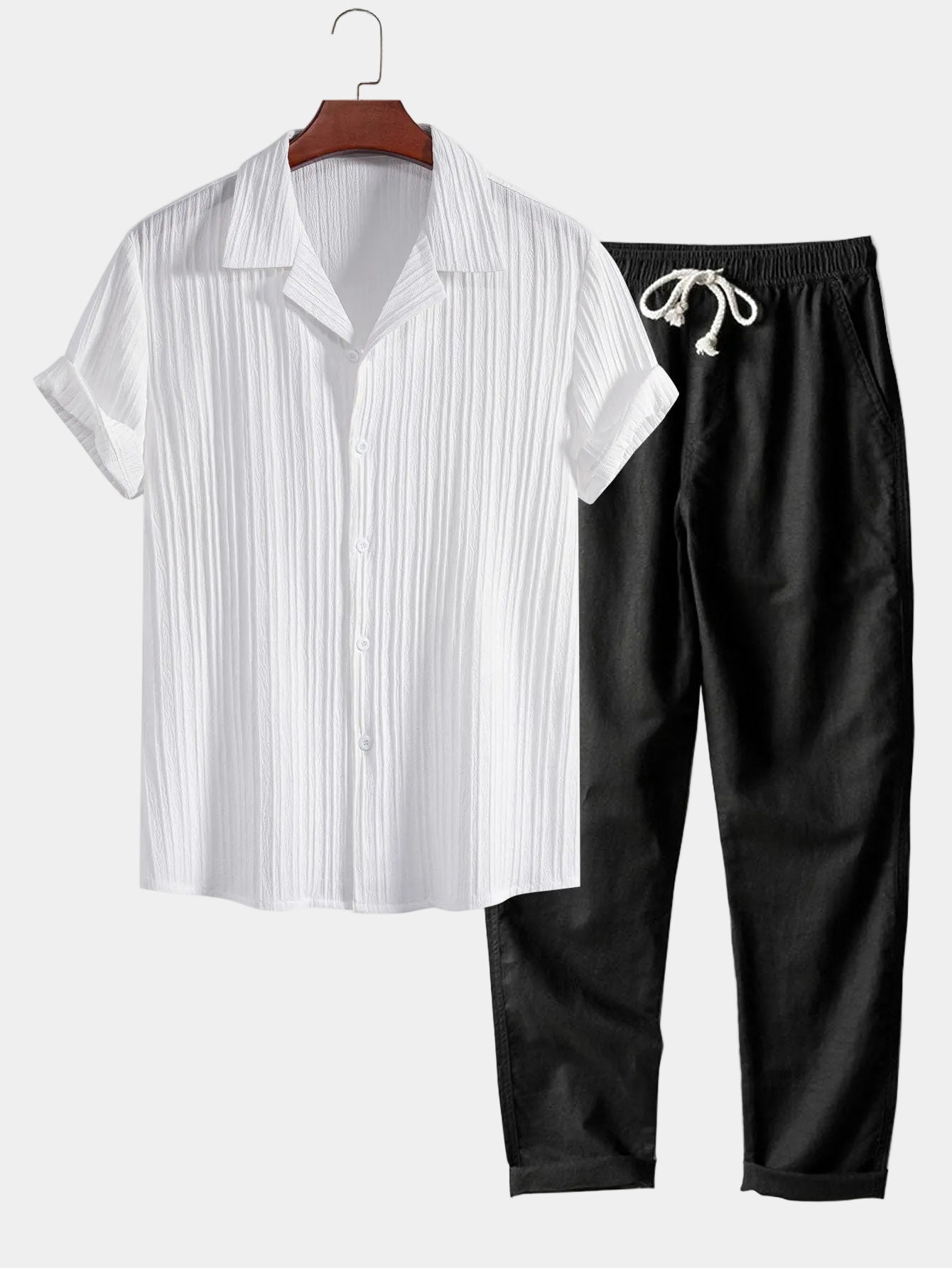 Ensemble homme boutonné