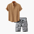 Ensemble homme chemise boutonnée cargo