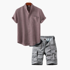 Ensemble homme chemise boutonnée cargo