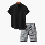 Ensemble homme chemise boutonnée cargo