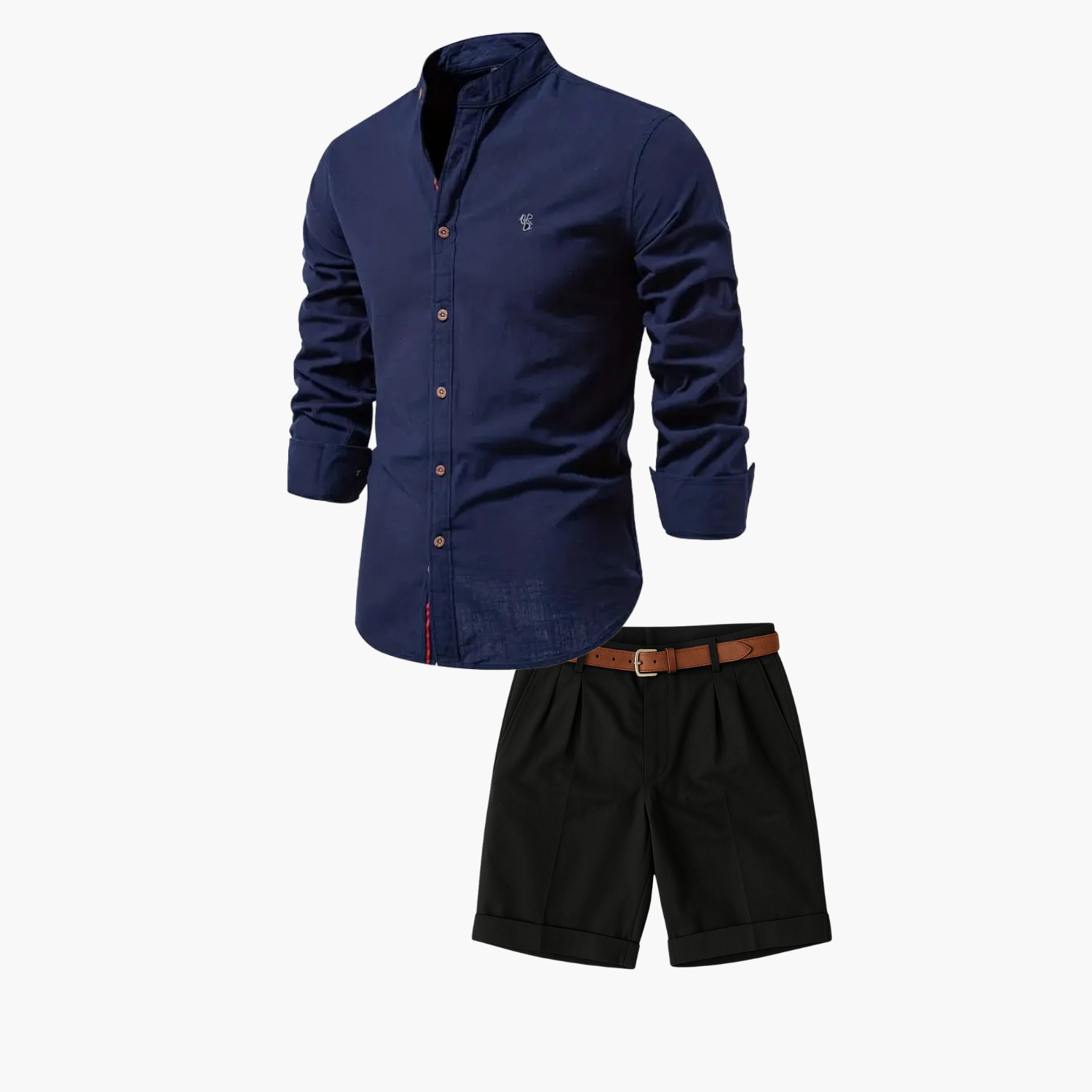Ensemble homme chemise boutonnée et short