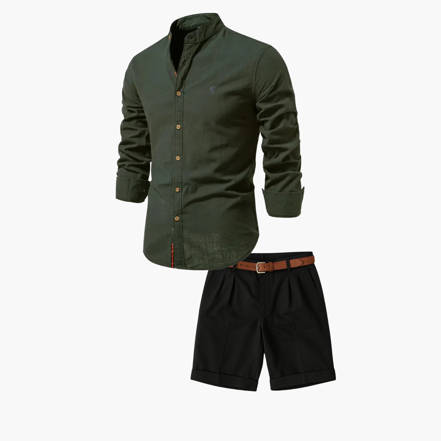 Ensemble homme chemise boutonnée et short