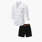 Ensemble homme chemise boutonnée et short