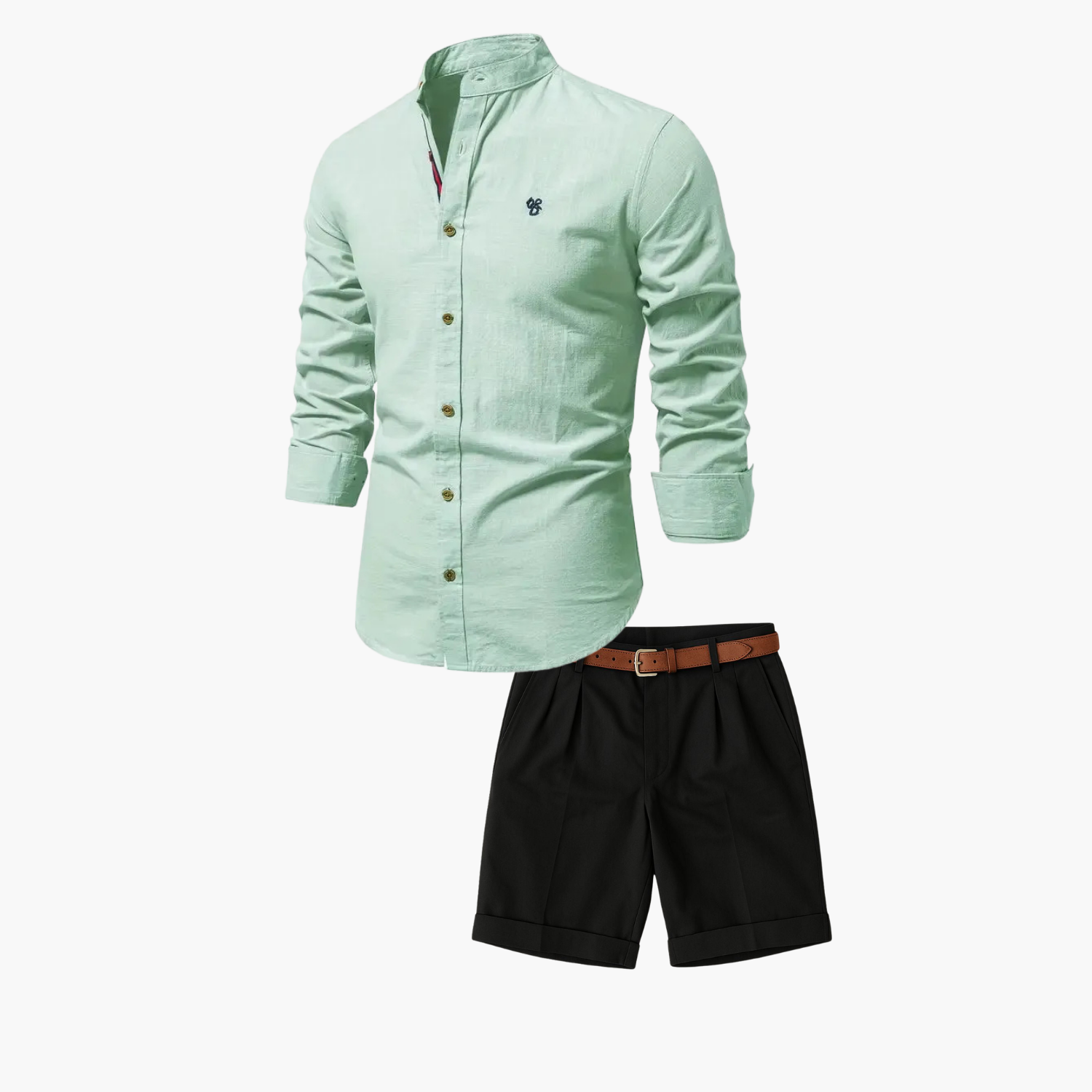 Ensemble homme chemise boutonnée et short