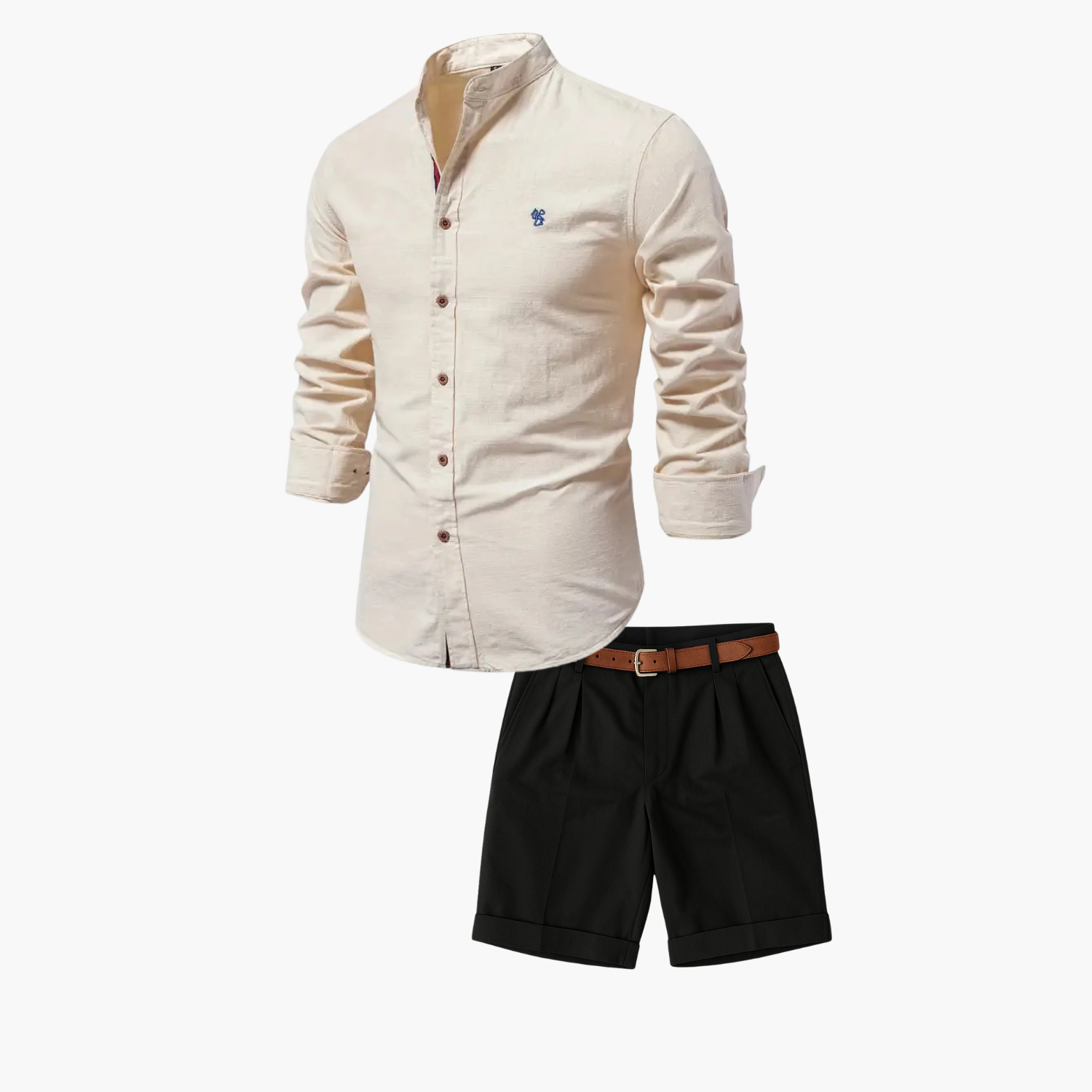 Ensemble homme chemise boutonnée et short