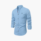 Ensemble homme chemise col mao et short